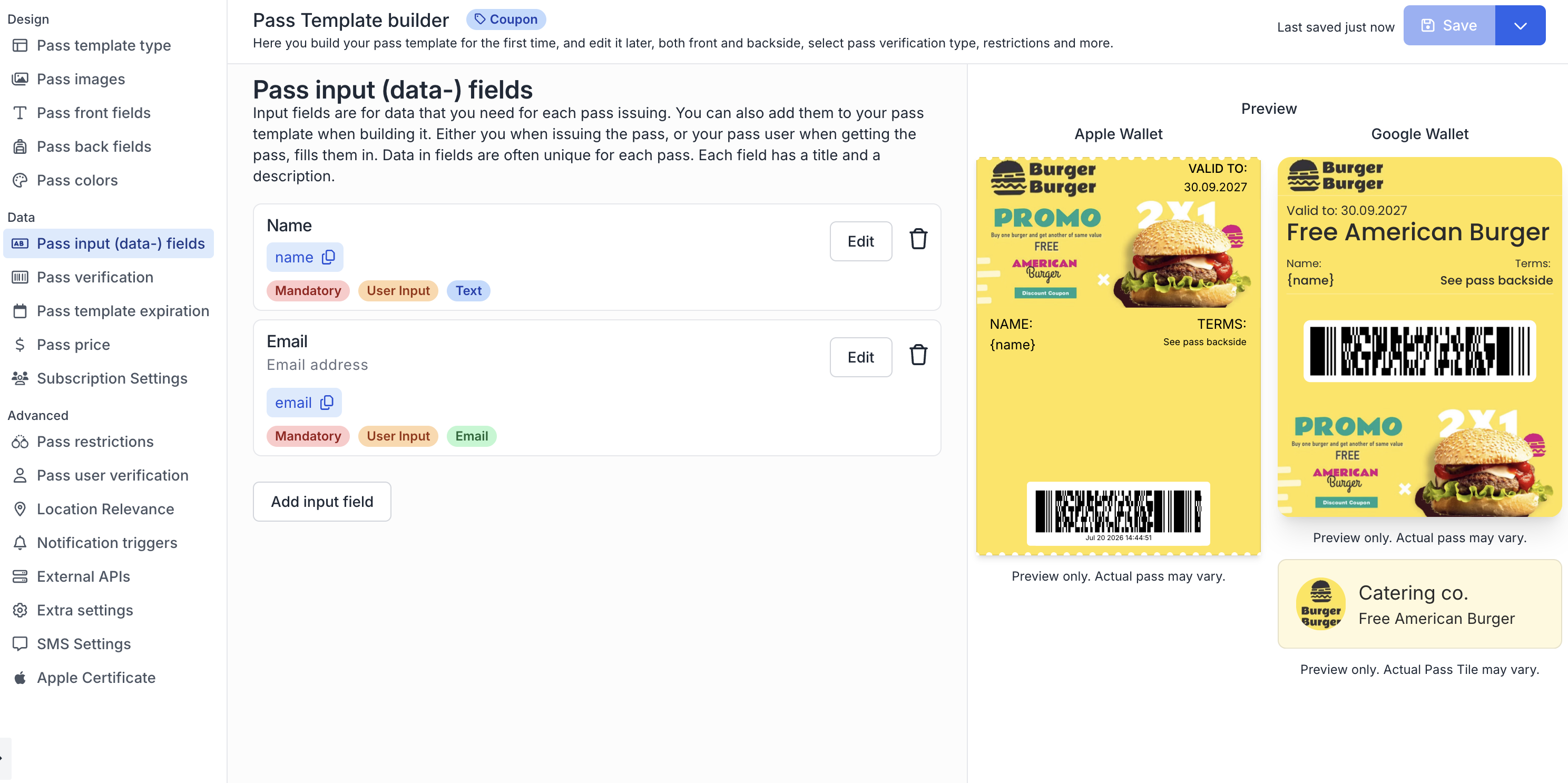 Design once for Apple and Google Wallet